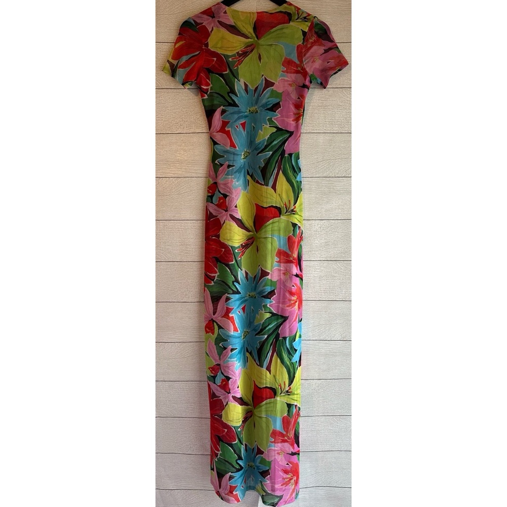 RESA Nari Maxi Dress In Tropicana Floral Mesh Tropical Size Medium - Picture 12 of 15